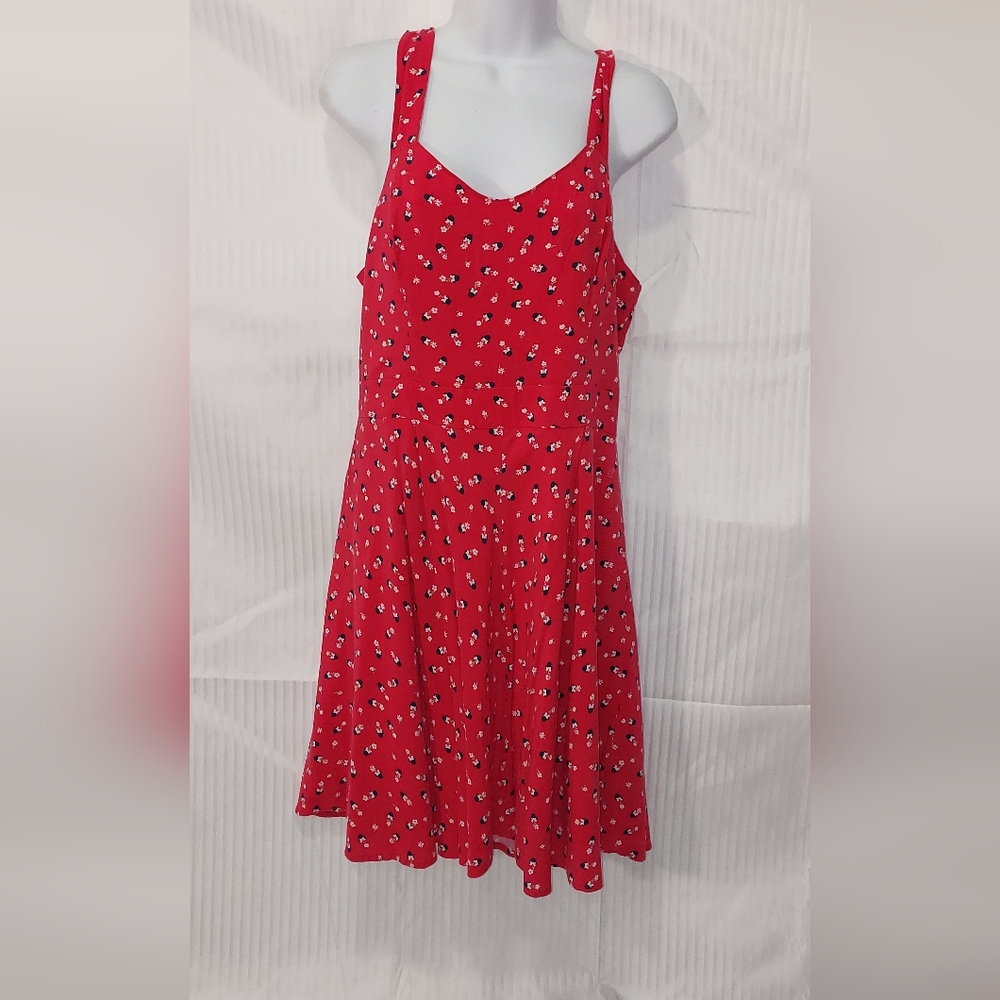 Disney Red and White Minnie Mouse Women's Dress